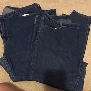 Old Navy Women's Skinny Jeans - Dark Blue